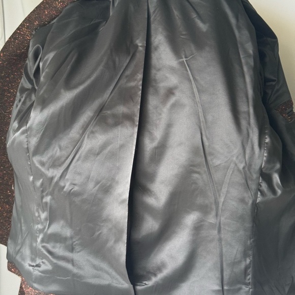 Anine Bing Crop Double Breasted Blazer Brown Size Small - Picture 8 of 11